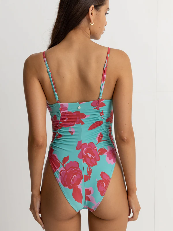 Rhythm - Inferna Floral Scrunched Side One Piece