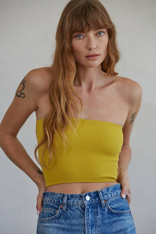 S1169N | SUN-KISSED TUBE TOP: SM / Honey