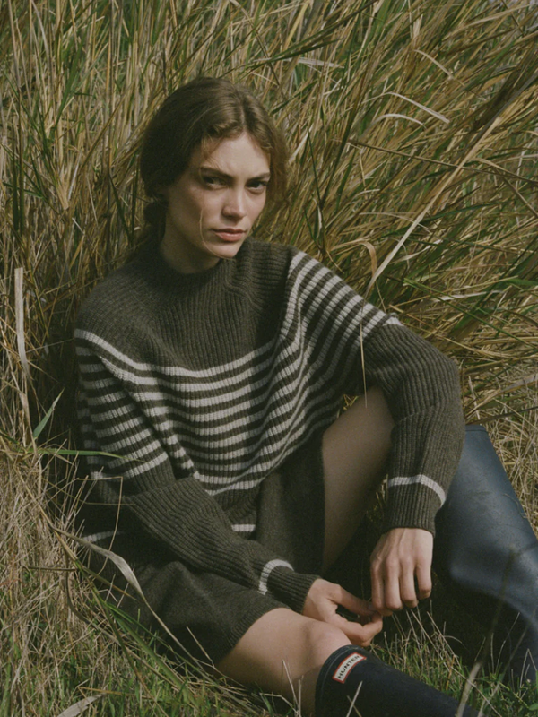 Wyeth - LAURA MOCK NECK SWEATER - COCO OATMEAL