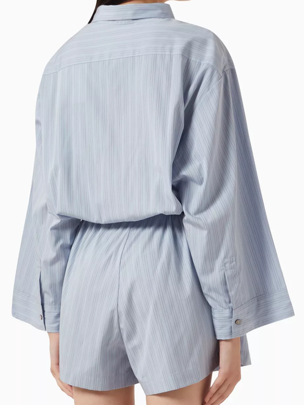 Faithfull - Freja Playsuit - Blue Pinstripe