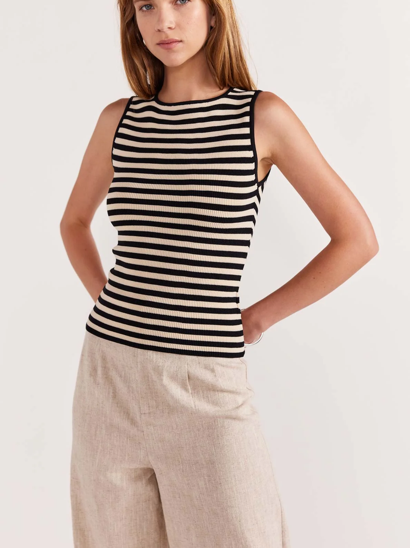 Staple The Label - Mia Stripe Knit Tank