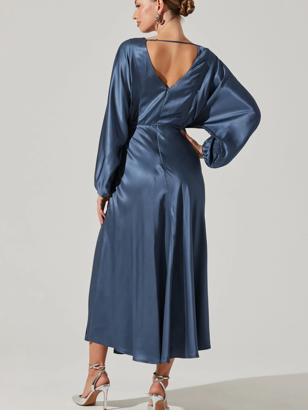 ASTR - Kimiko Dress - Slate Blue