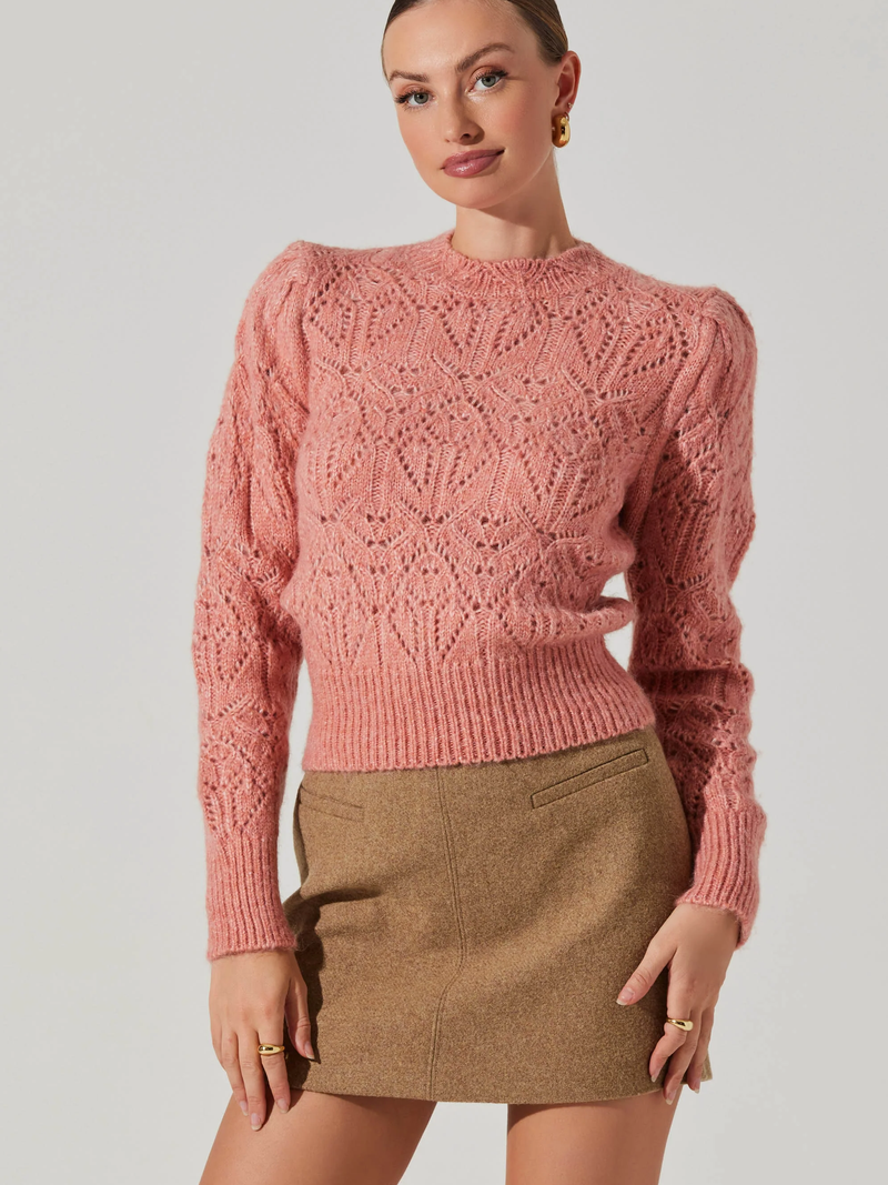 ASTR - Evy Sweater - Coral Quartz