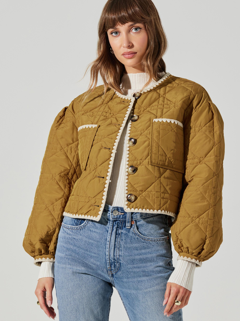 ASTR - Acacia Quilted Jacket - Ginger