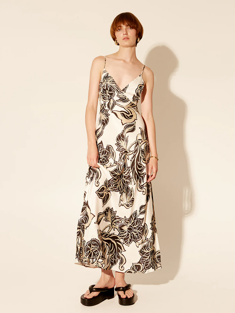 Alma Bias Maxi Dress