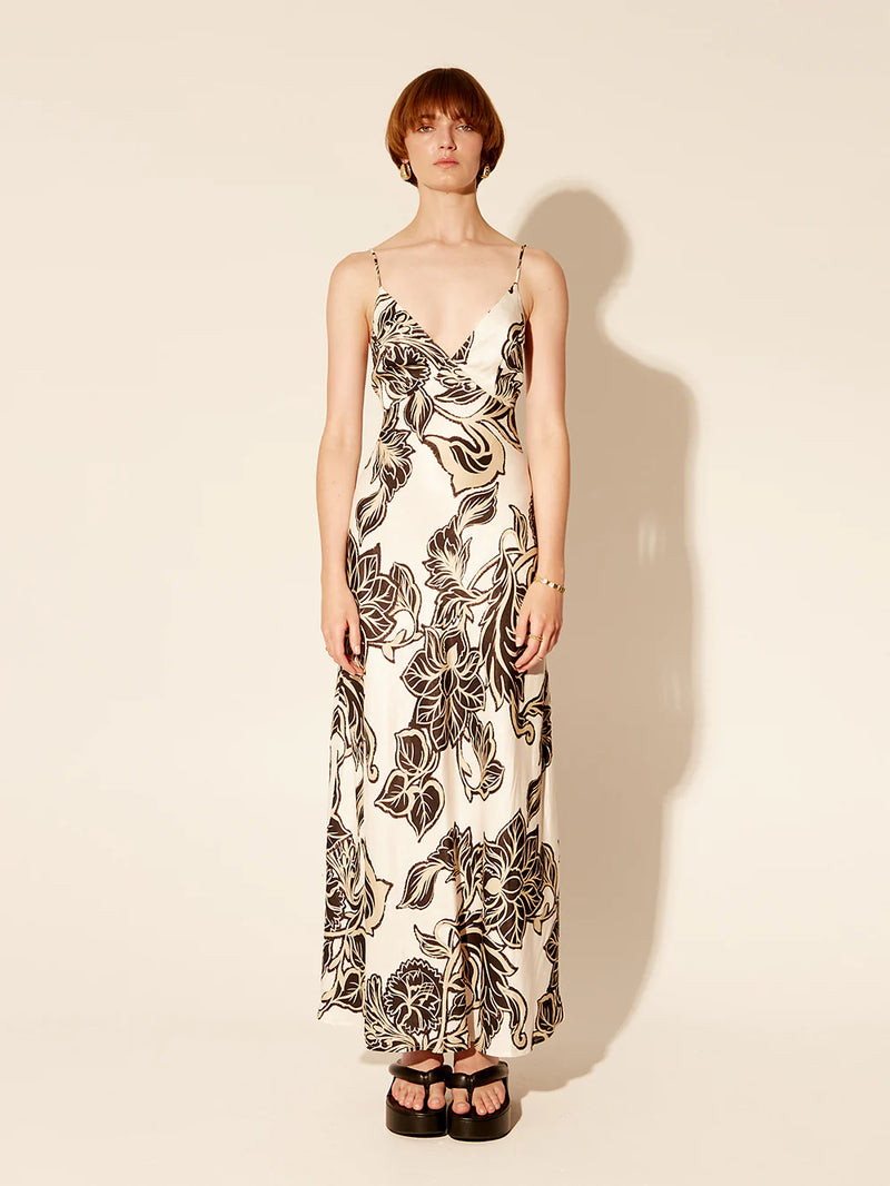 Alma Bias Maxi Dress