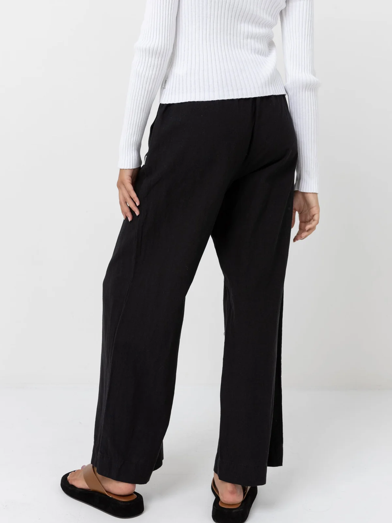 Rhythm - Classic Drawstring Pant - Black