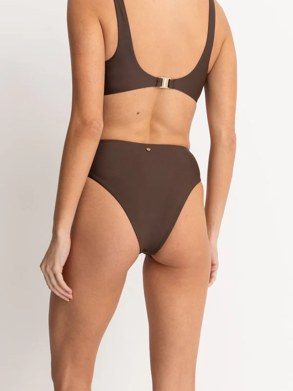 Rhythm - Classic Hi Waist Pant - Chocolate