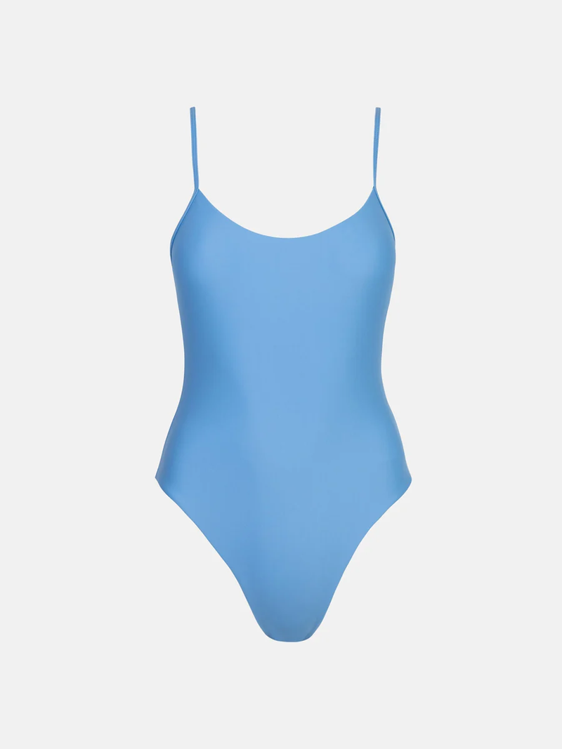 Rhythm - Classic Minimal One Piece Swimsuit - Blue