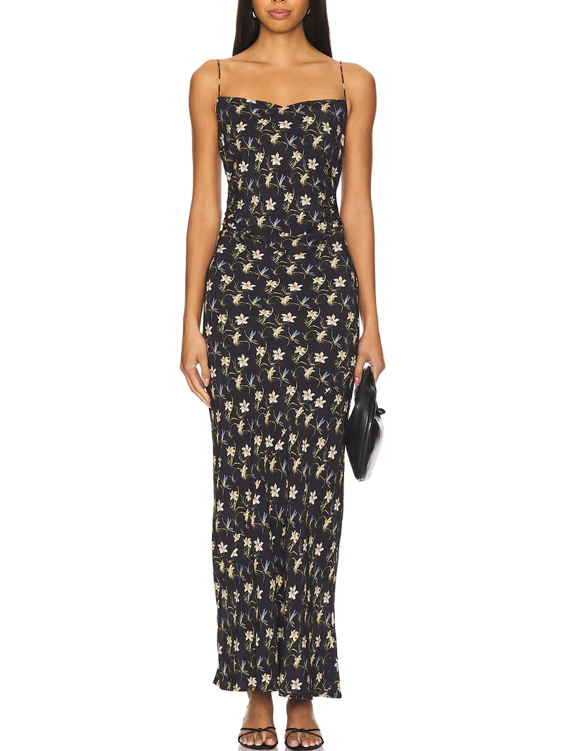 Faithfull - Clara Maxi Dress - Daffodil Micro