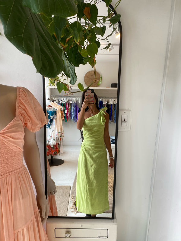 Kivari - Addison Midi Dress - Lime