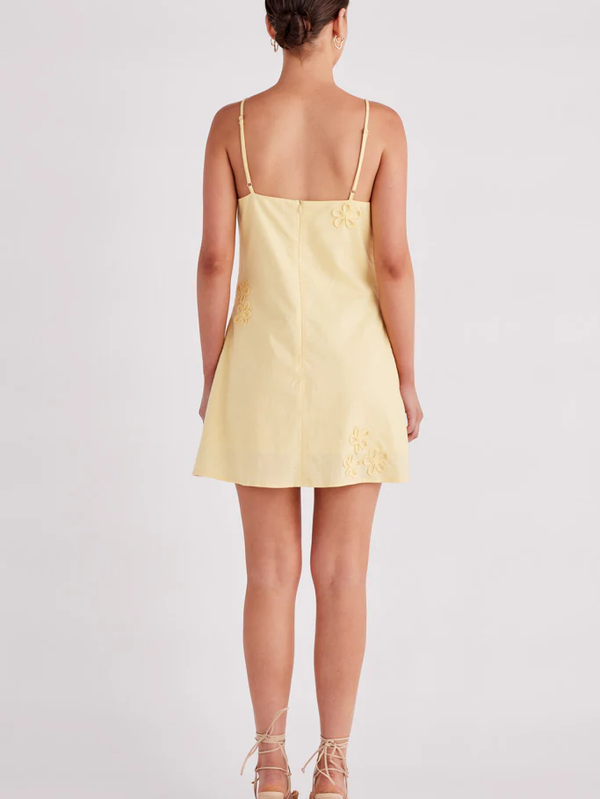 SNDYS - Iris Mini Dress - Pollen