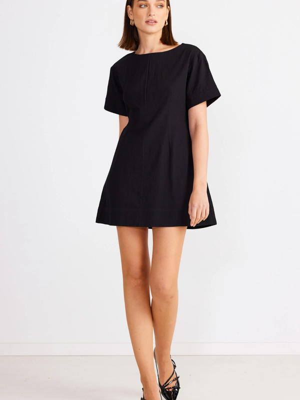 SNDYS- MILLA ULTRA MINI DRESS - BLACK