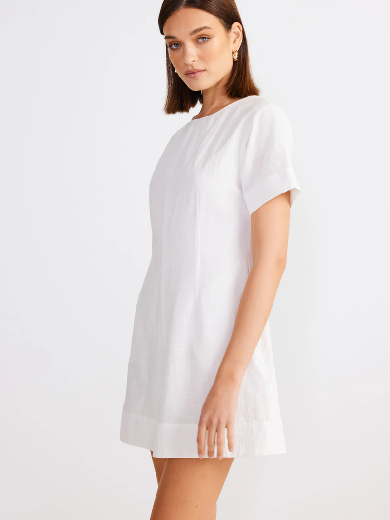 SNDYS- MILLA ULTRA MINI DRESS - WHITE