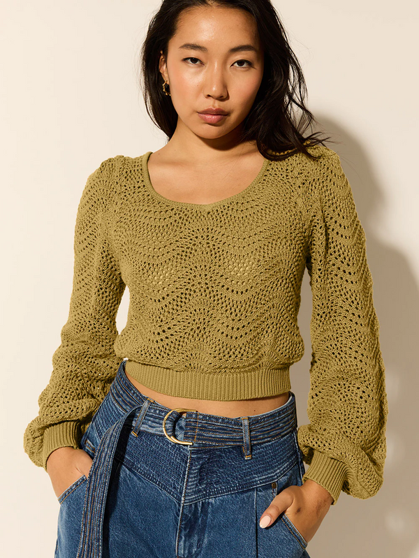 Kivari - MARIANA KNIT TOP - KHAKI