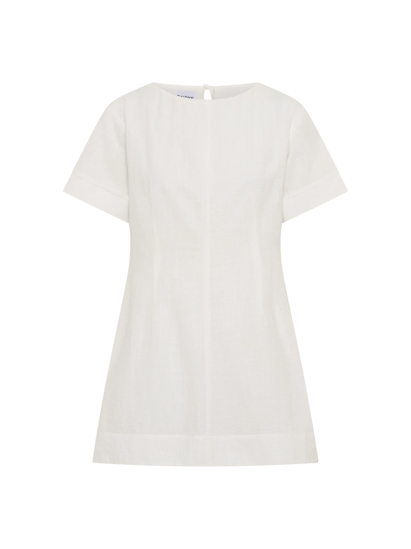 SNDYS- MILLA ULTRA MINI DRESS - WHITE