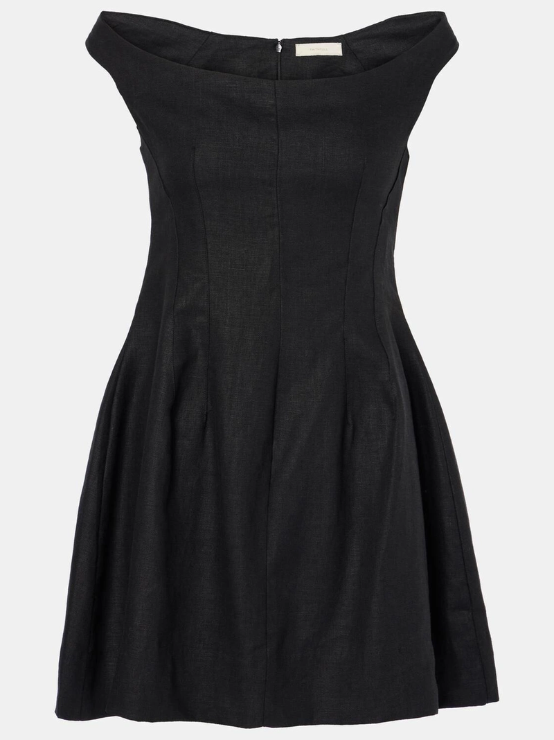 Faithfull - Olmeto Dress - Black Linen