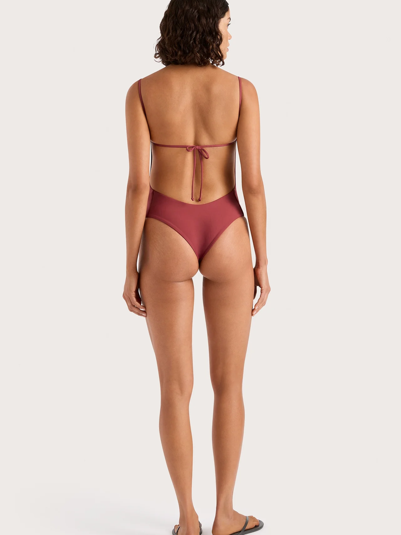 Faithfull - Cabo String One Piece - Wine