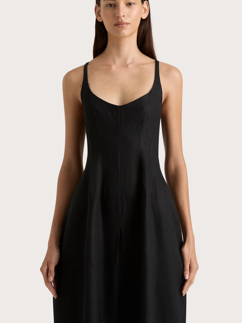 Faithfull - Sanne Midi Dress - Black