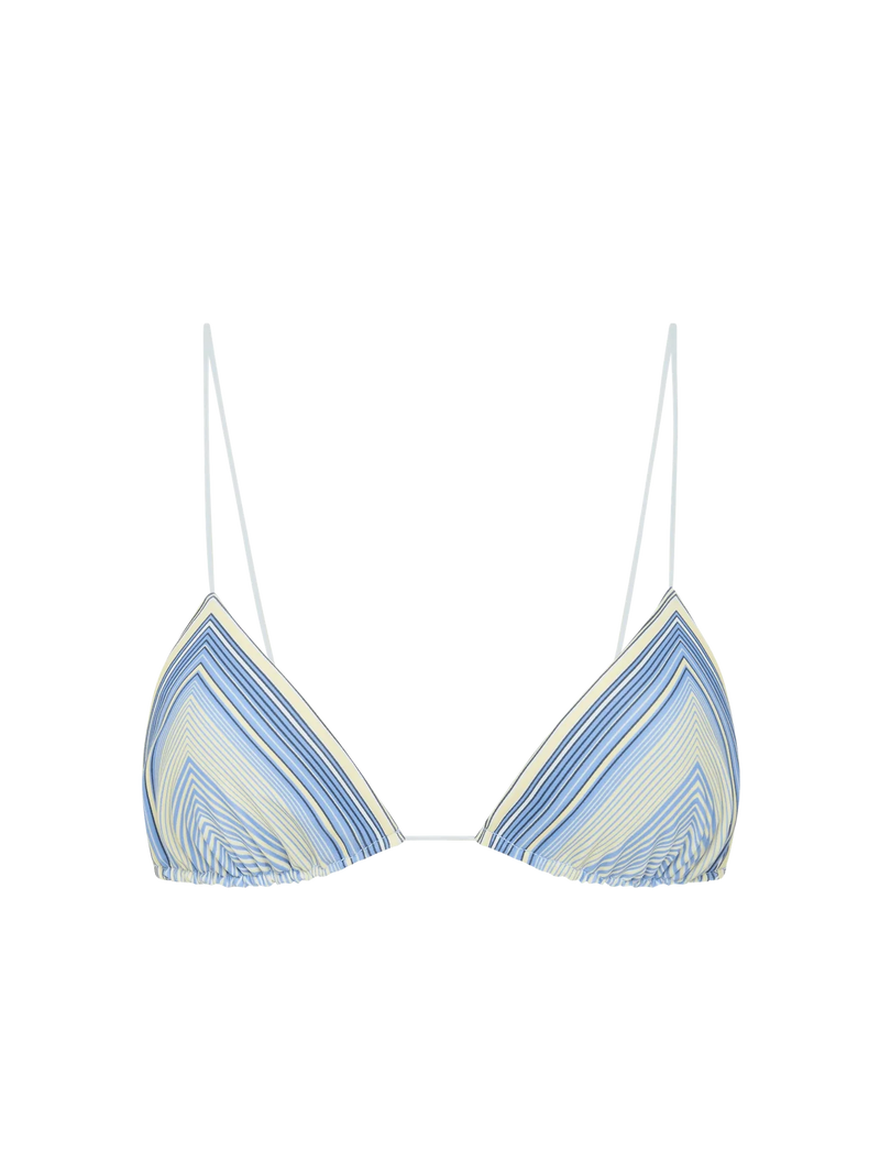 Faithfull - Elea String Bikini Top - Futura Stripe Blue