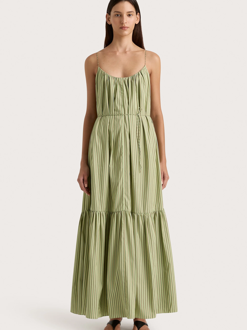 Faithfull - Elodie Maxi Dress - Green Stripe