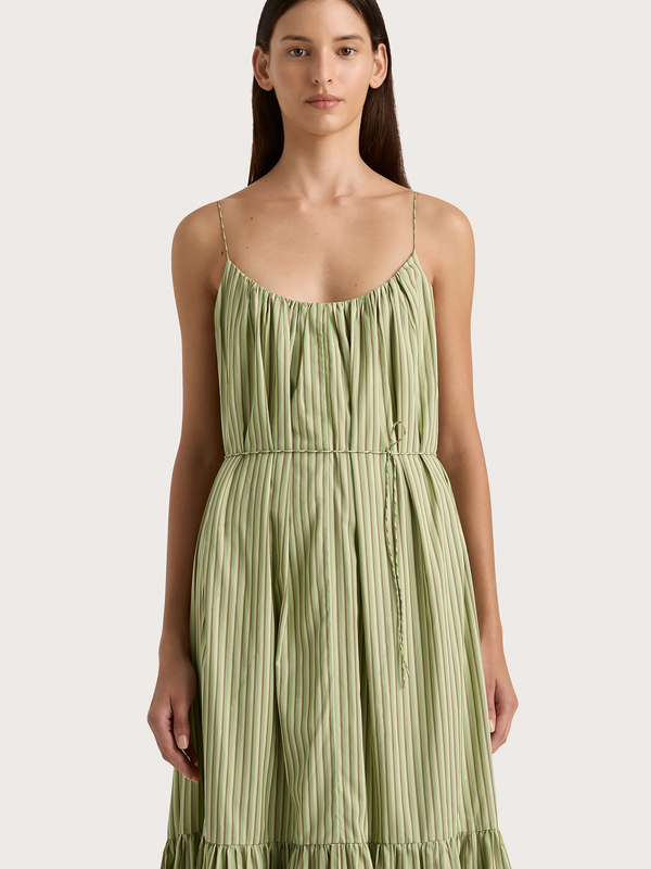 Faithfull - Elodie Maxi Dress - Green Stripe