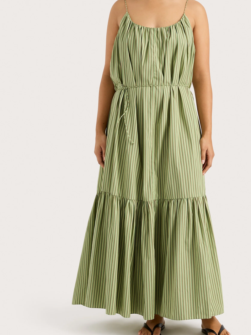 Faithfull - Elodie Maxi Dress - Green Stripe