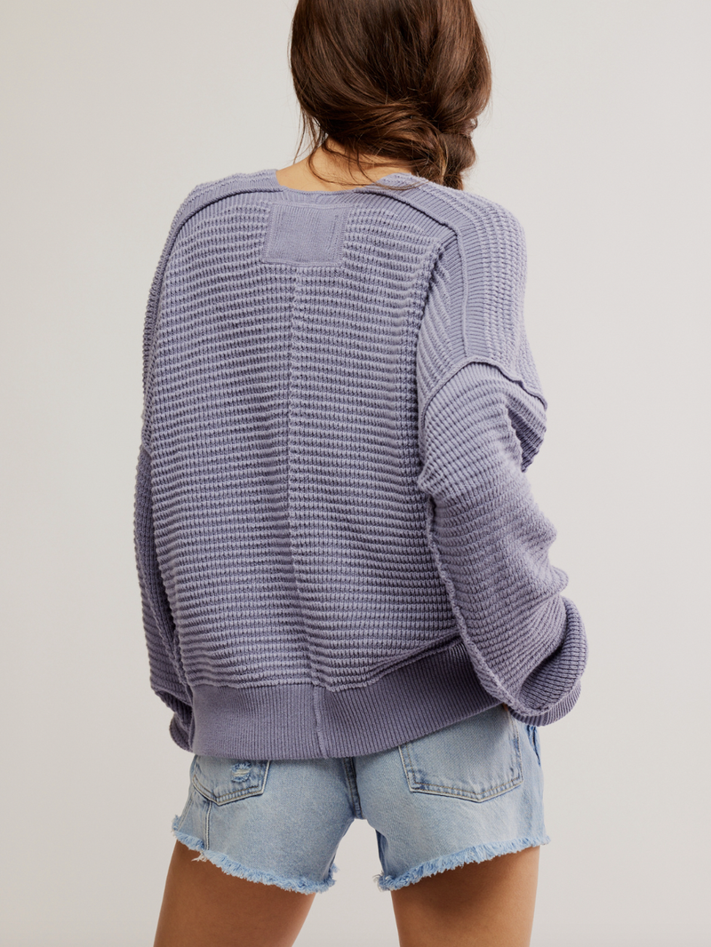 Free People - Into You Pullover - Blue Granite