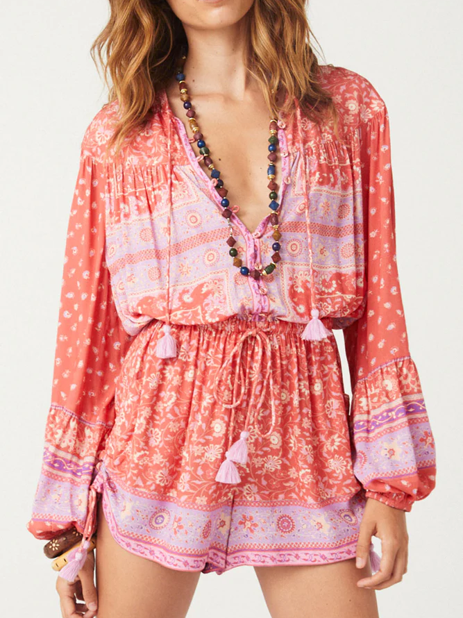 Spell - SUNSHINE BANDIT ROMPER - CAYENNE