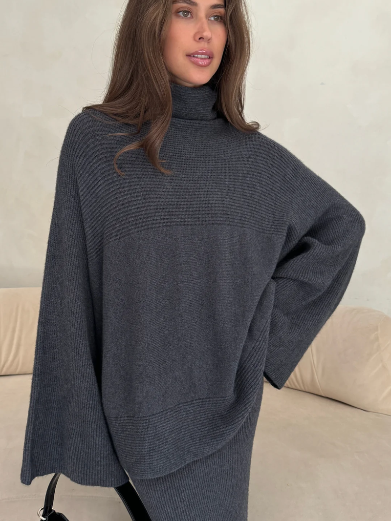 Charli London - Amelie Sweater - Anthracite