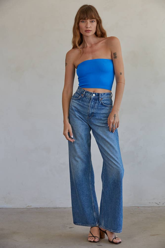 S1169N | SUN-KISSED TUBE TOP: SM / Espresso