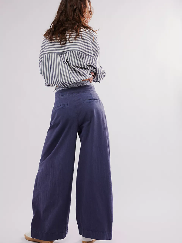 Free People - Tegan Barrel Trouser - Midnight Rain